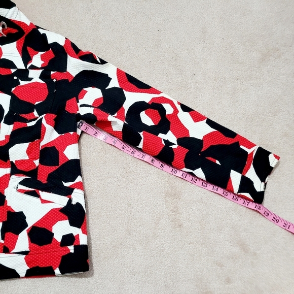 Womans Chicos size 2 MEDIUM beautiful jacket fully lined cotton blend sh… - Picture 9 of 13